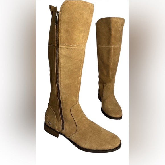UGG Women's Knee High Tan Boots - Picture 2 of 11